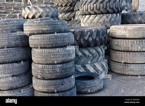 Old Car Tyres Stock Photos And Old Car Tyres Stock Images Alamy