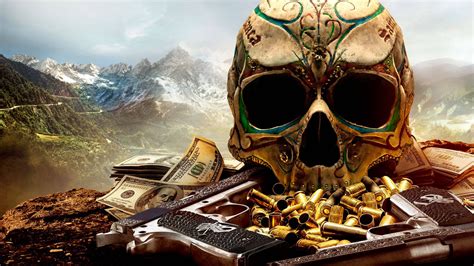 Download Tom Clancys Ghost Recon Wildlands Skull And Guns Wallpaper