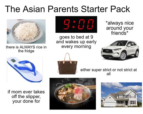 Asian Parents Starter Pack Written By An Asian Rstarterpacks