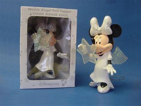 Disneys Minnie Mouse Angel Resin Christmas Tree Topper Rare