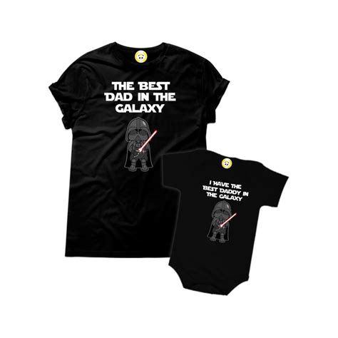 Kit Camiseta Darth Vader Best Dad In The Galaxy Star Wars No Elo7