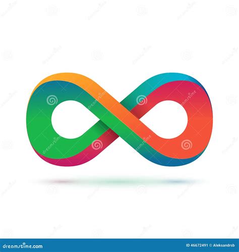Colorful Infinity Symbol Stock Vector Illustration Of Moebius 46672491