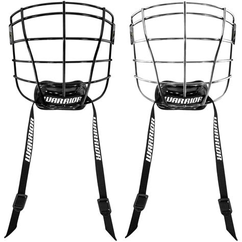 Warrior Fatboy Box Lacrosse Cage Face Mask With Chin Strap Sportstop
