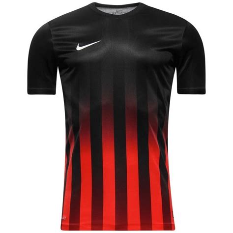 Nike Football Shirt Striped Division Ii Blackuniversity Red