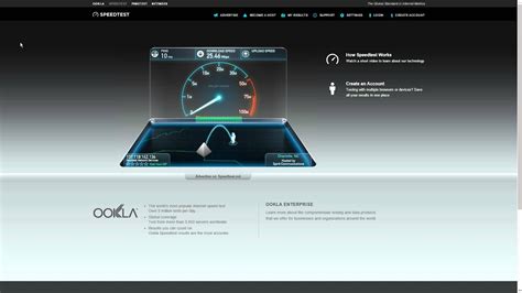 Internet Speed Test Fiber Optic Network Youtube