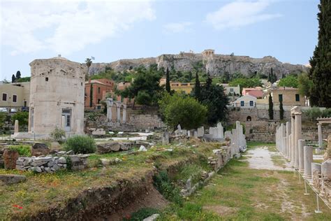 Открыть страницу «agora» на facebook. The Roman Agora in Athens, empty of visitors on May 1 ...