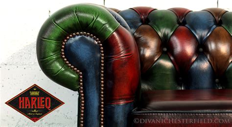 Enormous size patches are great for tears. PatchWork Multicolour Chesterfield Sofa Leather Cushion Seat