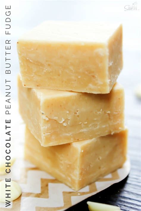 white chocolate peanut butter fudge a dash of sanity