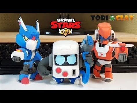 He shoots blaster beams and his super boosts friendlies' damage!. Brawl Stars 8BIT Clay Art - New Brawler - YouTube