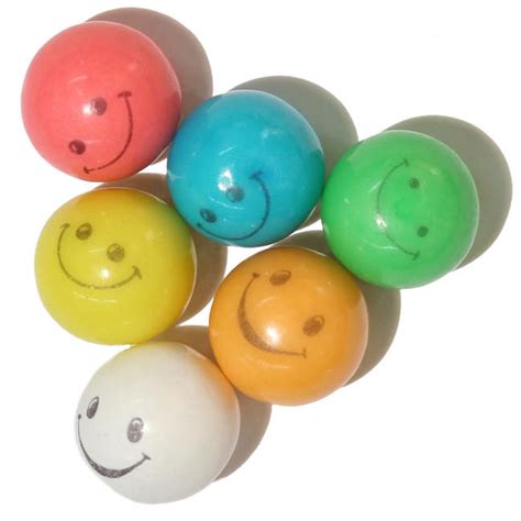 Assorted Rainbow Smiley Face Gumballs Bubble Gum Balls Oh Nuts