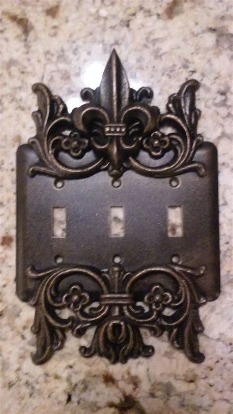 Metal light switch cover switch plate cover single metal. Metal, Triple Light Switch Plate - FREE USA SHIPPING - Old ...