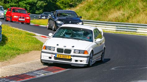 Bmw E36 325i Nurburgring Nordschleife With Lots Of Traffic Helmet