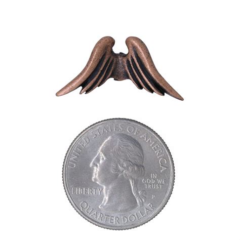 Angel Wings Copper Lapel Pin Lapelpinplanet