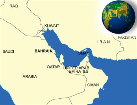 Bahrain Map Detailed Political Map Of Bahrain With Relief Bahrain