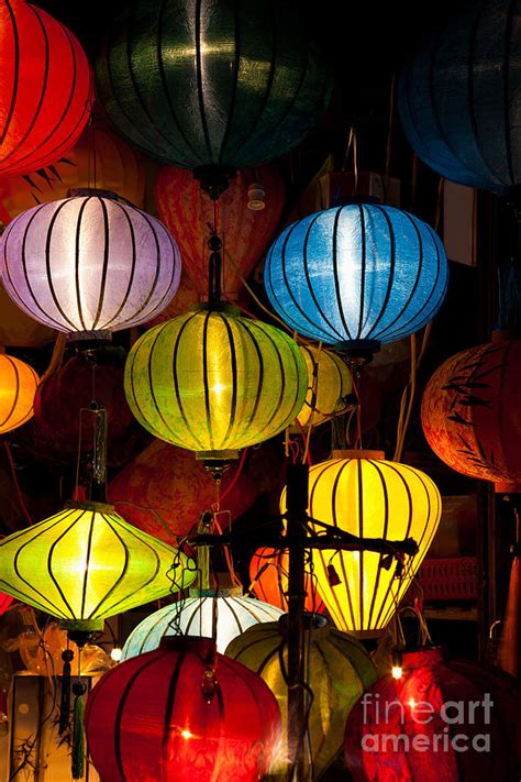 Silk Lanterns In Hoi An City Vietnam Photograph By Fototrav Print
