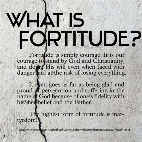 Fortitude Losing Everything Persecution Courage