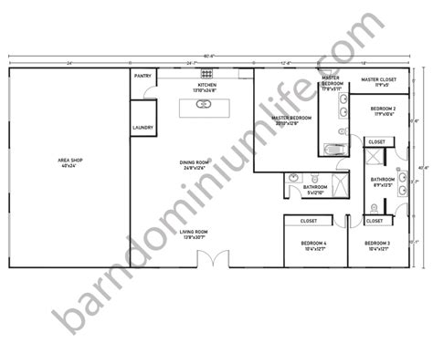 40x80 Barndominium Floor Plans With Shop U2013 What To Consider