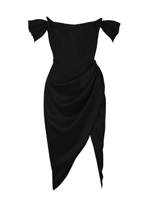 Jasmine Black Dress The Madlen Store