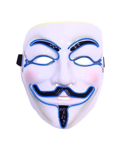 Mascara Anonymous V For Vendetta Dj Rave Version Led S 7000 En