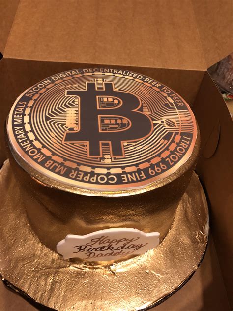 My 7 Year Old Daughter Knew I Like Bitcoin So She Thought Of This Cake
