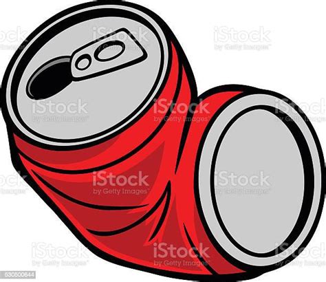 Crushed Can Stock Illustration Download Image Now Can Drink Can