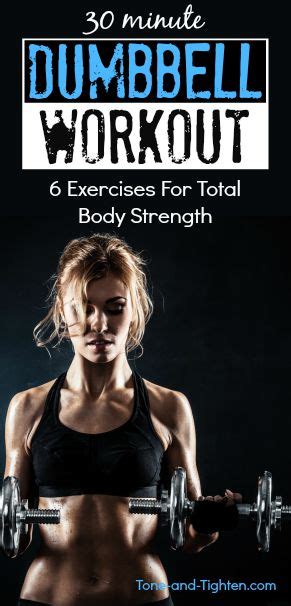Total Body Dumbbell Workout At Home Tone And Tighten