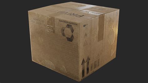 Storage Cardboard Boxes 3d Turbosquid 1435895
