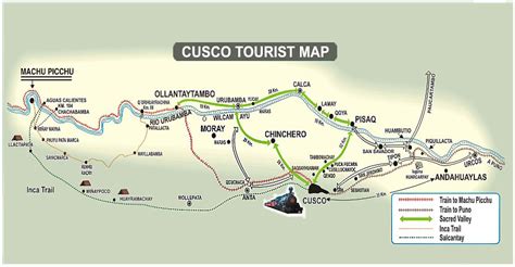 Mapa Turístico De Cusco Perú Información De Cusco