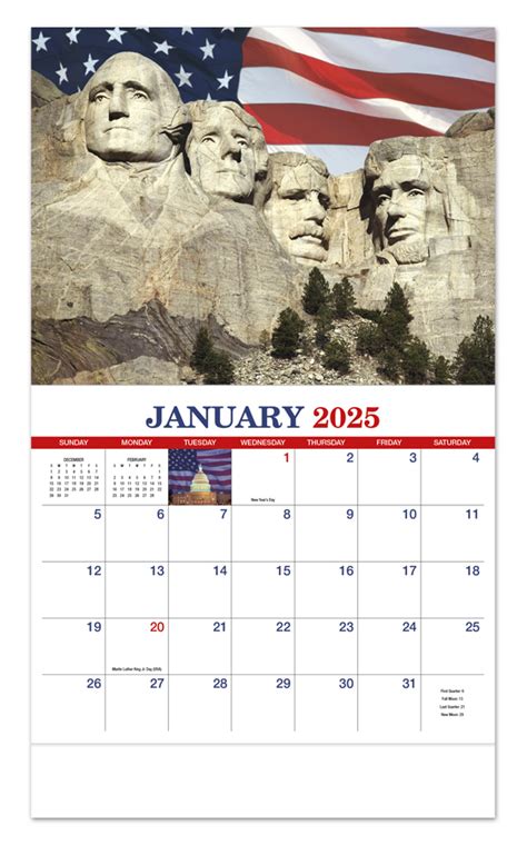 2024 Patriotic America Promotional Wall Calendar 10 78 X 18