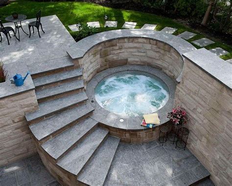 Small Outdoor Hot Tub Backyard Design Ideas Hot Tub Backyard Hot Tub Outdoor Hot Tub Garden