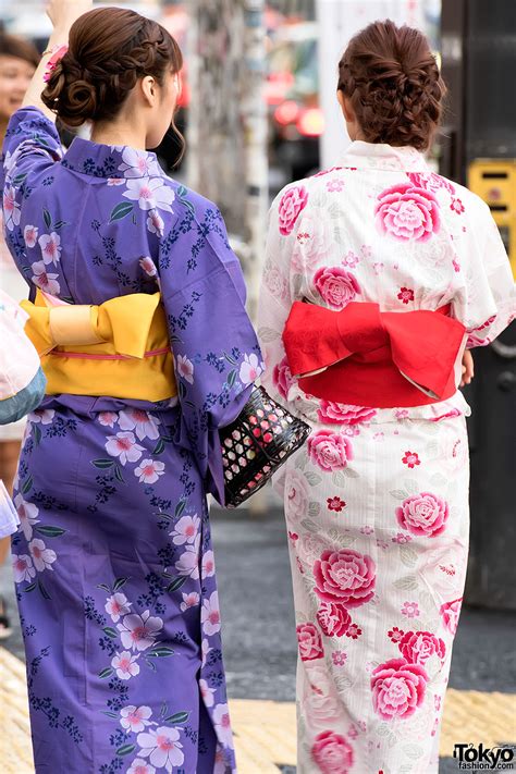 Japanese Yukata Pictures In Harajuku At Jingu Gaien Fireworks Festival