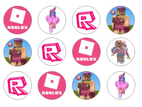 High Quality X Roblox Girl S Party Edible Cake Cupcake Topper A