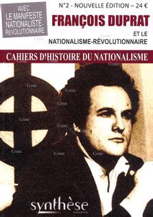 Chn N Fran Ois Duprat Et Le Nationalisme R Volutionnaire Par Cahiers D Histoire Du