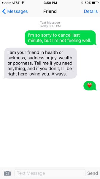 Texts To Send Sick Friends The Mighty