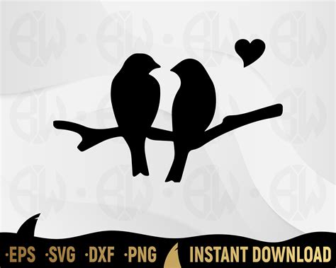 Love Birds Svg Scrapbook Cut File Cute Clipart Files Love Bird Svg My