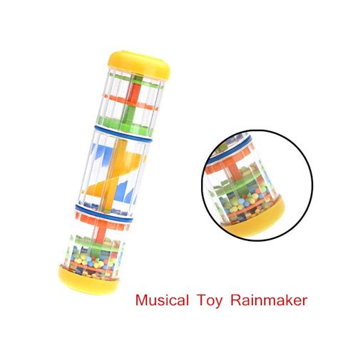 Colorful 8 Rainmaker Rain Stick Musical Toys For Toddler Hand Shaking