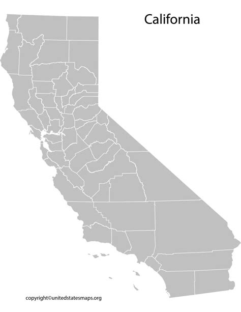 California County Map County Map Of California With Cities