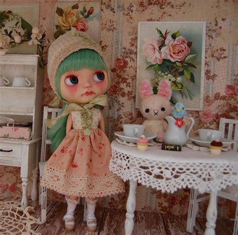 Rosy Dress And Dotty Bonnet For Blythe By Sweetredcottage On Etsy 40