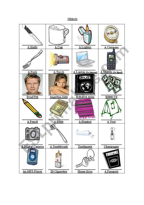 Actions include foraging for food, scavenging for valuables washed up ashore, and lighting the signal fire. Desert Island Conversation Game (2 of 3) - ESL worksheet ...
