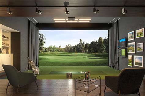 Indoor Golf Simulator Golffashion 1000 In 2020 Indoor Golf