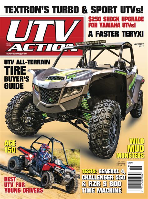 The August 2017 Issue Of Utv Action Utv Action Magazine