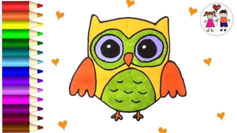 You could easily define them as being a small version of an adult. How to Draw a Cute Cartoon Owl for Kids | Coloring pages ...