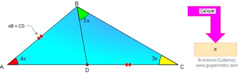 Problema Propuesto De Geometria 13 Triangulo Ángulos Ceviana Trazos