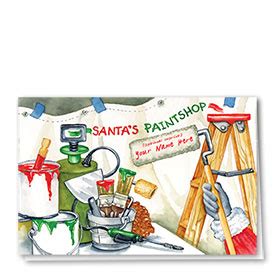 The gallery collection of premium quality corporate christmas cards and personalized holiday card greetings make a sublime statement about your company's attitude toward clients, customers, prospects, vendors, and staff. Construction Christmas Cards - Santa's Painshop