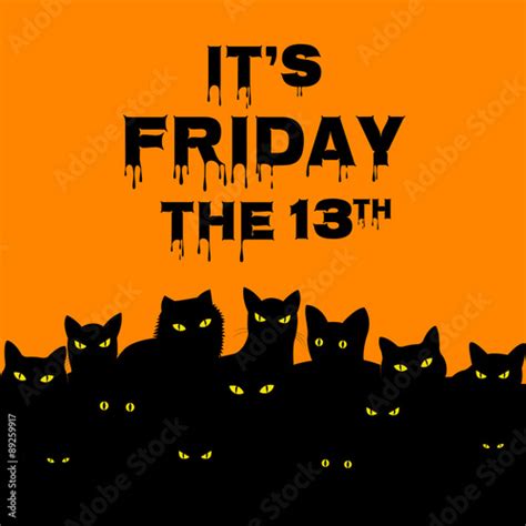 Friday 13 With Black Cats Stock Image And Royalty Free Vector Files