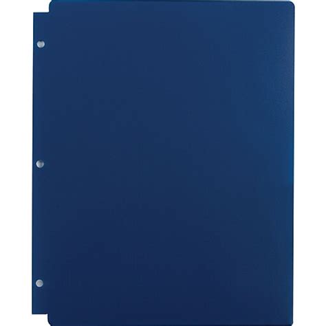 2 Pocket Poly Folder Navy At Staples