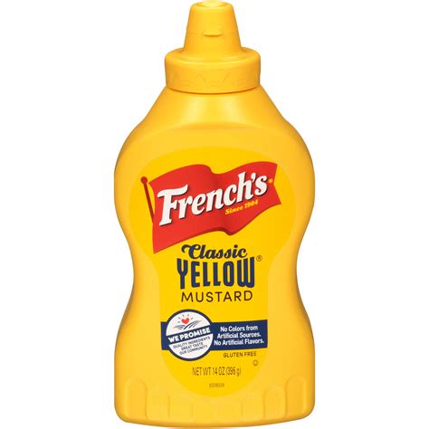 Frenchs Classic Yellow Mustard No Artificial Colors 14 Oz Walmart