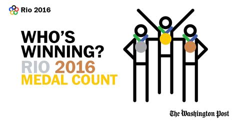 olympic medal count country by country rio 2016 games washington post