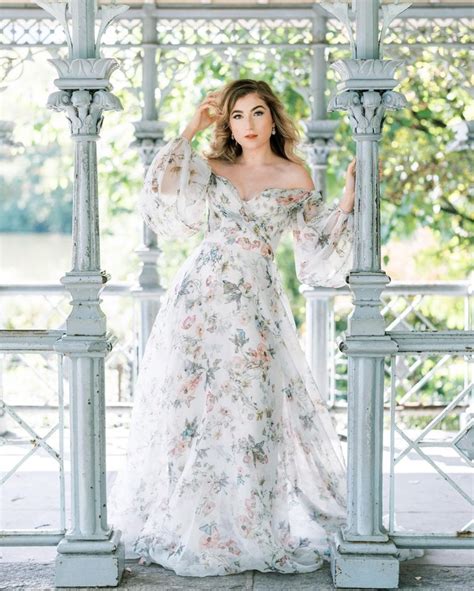 20 Gorgeous Floral Wedding Dresses The Glossychic