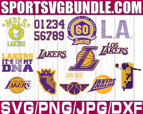 Bundle Files Lakers Baseball Team Svg Lakers Svg Nba Teams Svg
